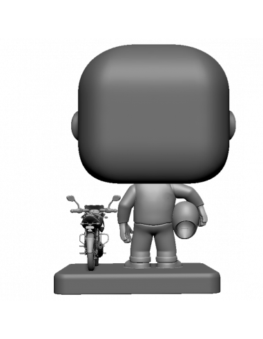 Figurine funko pop motard biker personnalisée