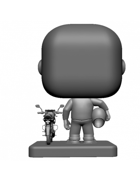 Figurine funko pop motard biker personnalisée