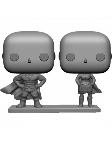 Figurines couple Superman Funko pop personnalisée