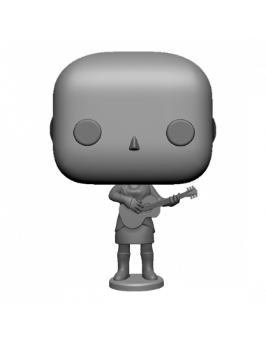 Figurine funko pop femme guitariste personnalisé