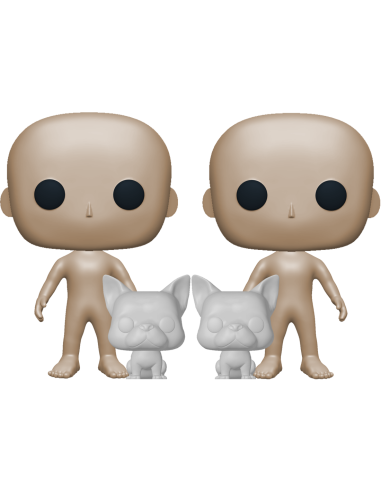 POP Figurines - 2 persons + 2 animals - Full custom