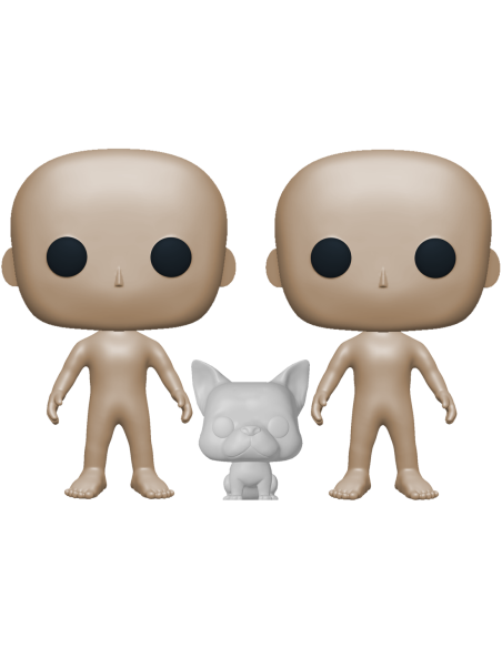 POP Figurines - 2 persons + 1 animal - Full custom